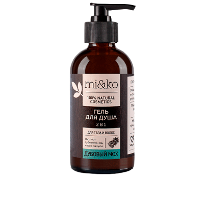 Гель для душа 2 в 1 "Дубовый мох" Miko
