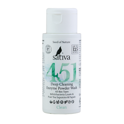 Энзимная пудра для умывания №451 глубоко очищающая Sativa